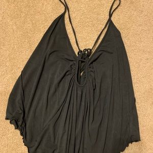 free people flowy keyhole shirt